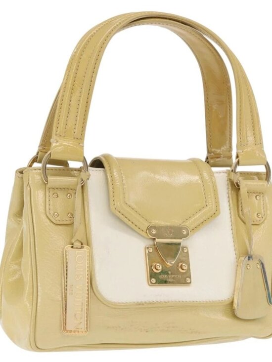 Louis Vuitton Handbags - LOUIS VUITTON Cruise line Sac Bicolor Hand Bag Enamel Yellow M92547 Auth ep13148